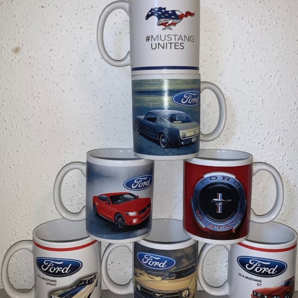 7 Officially Licensed Ford Mustang Mugs 1965 1999 Coupe 1972 Sprint Unites 1971